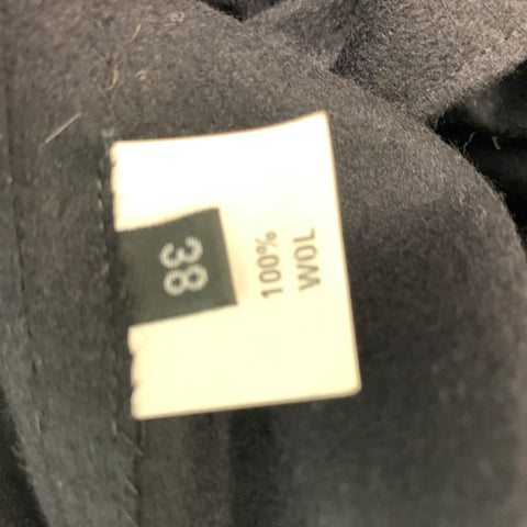 ORSON+BODIL Size 6 Black Wool Solid Coat