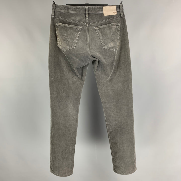 ADRIANO GOLDSCHMIED Size 31 Grey Corduroy & Cotton Blend Casual Pants