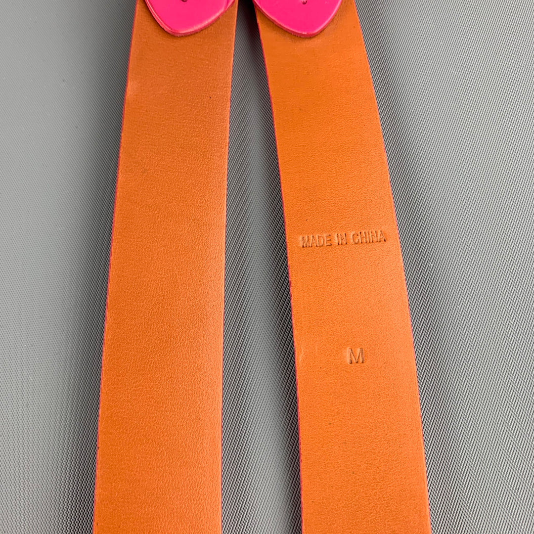 RALPH LAUREN Waist Size M Pink Leather Belt