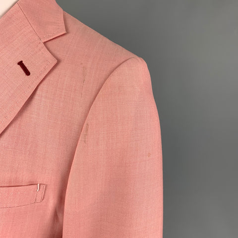 JUNYA WATANABE Size M Pink Wool Blend Notch Lapel Sport Coat