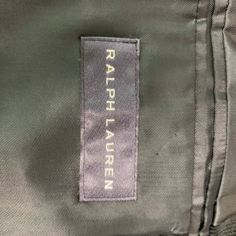 RALPH LAUREN Size 38 Black Corduroy Cotton Notch Lapel Sport Coat