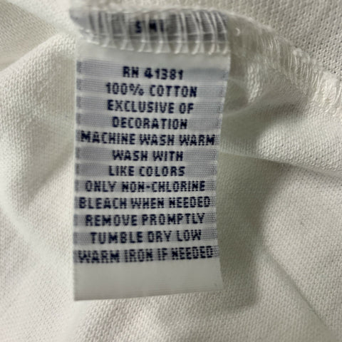 POLO by RALPH LAUREN Size M White Embroidery Cotton Polo