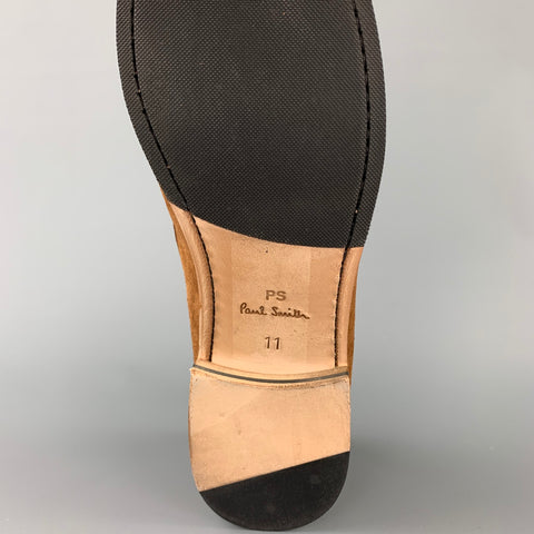 PS by PAUL SMITH Size 12 Tan Suede Contrast Stitch Slip On Teddy Loafers