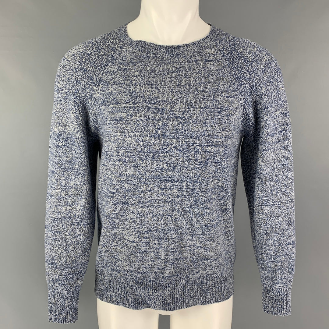 APC Taille S Bleu Blanc Tricot Chameau Pull Col Rond
