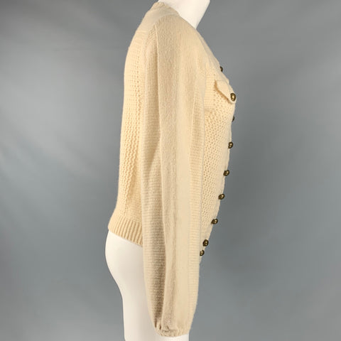 MARC By MARC  JACOBS Size S Cream Wool Textured Cardigan Casual Top