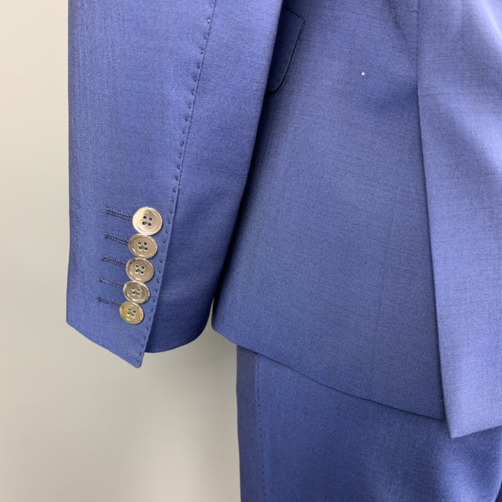 PAUL SMITH The Kensington Size 40 Regular Royal Blue Wool / Mohair Suit