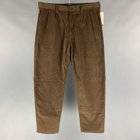 HAVEN Size L Brown Corduroy Cotton Zip Fly Casual Pants