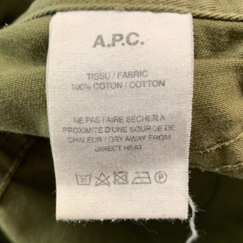 A.P.C. Size 34 Green Cotton Jean Cut Casual Pants