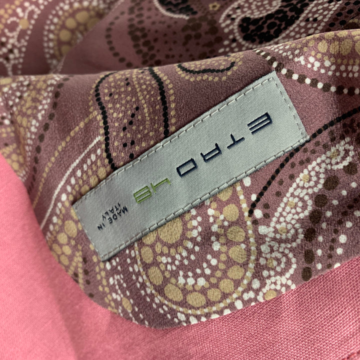 ETRO Size 38 Pink Linen Shawl Collar Suit