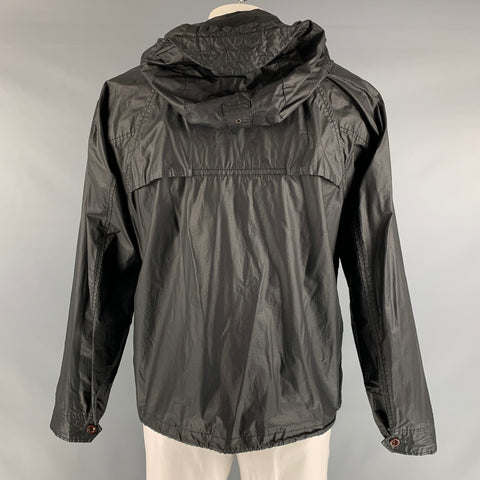 PAUL SMITH JEANS Size L Black Cotton Hooded Jacket