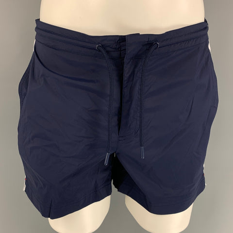 ORLEBAR BROWN Taille 34 Maillot de bain en polyamide / nylon avec cordon de serrage bleu marine et blanc