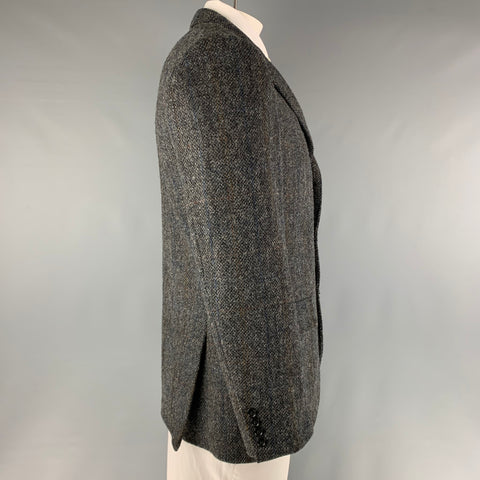 J.CREW Chest Size 42 Grey Melange Wool Single breasted Sport Coat