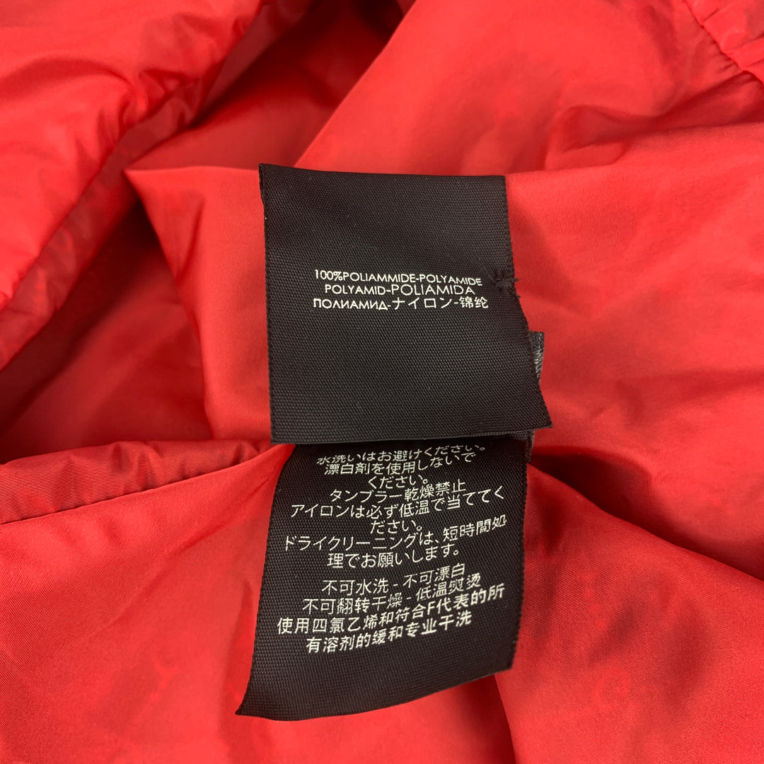 GUCCI Size M Black Red GG Star Print Polyamide Hood