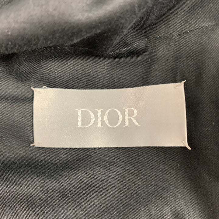 DIOR by Kim Jones Taille L Pantalon décontracté à cordon en polyamide gris gunmetal