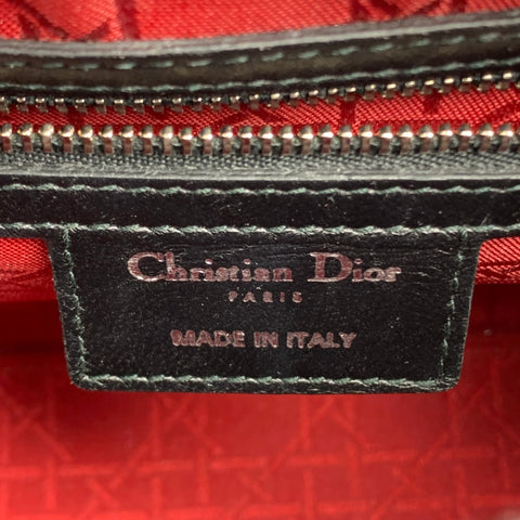 CHRISTIAN DIOR Lady Dior Black Quilted Lamb Leather Medium Handbag