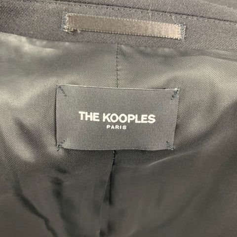 THE KOOPLES Size 38 Black Wool Notch Lapel Sport Coat
