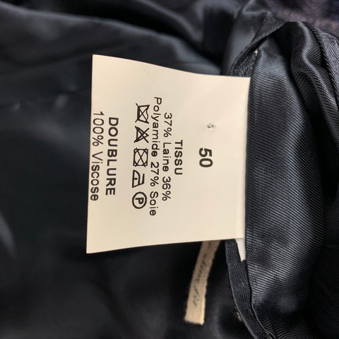 LORDS & FOOLS Size 40 Black Textured Wool Blend Peak Lapel Sport Coat