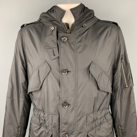 POLO by RALPH LAUREN Size L Black Nylon Hooded Jacket