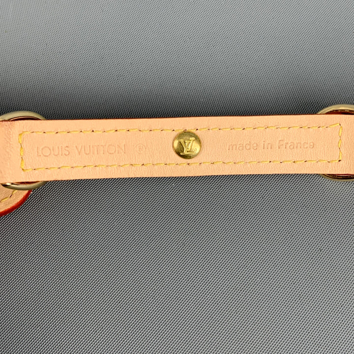 LOUIS VUITTON Dog Collar Brown Beige Monogram Coated Leather Goods