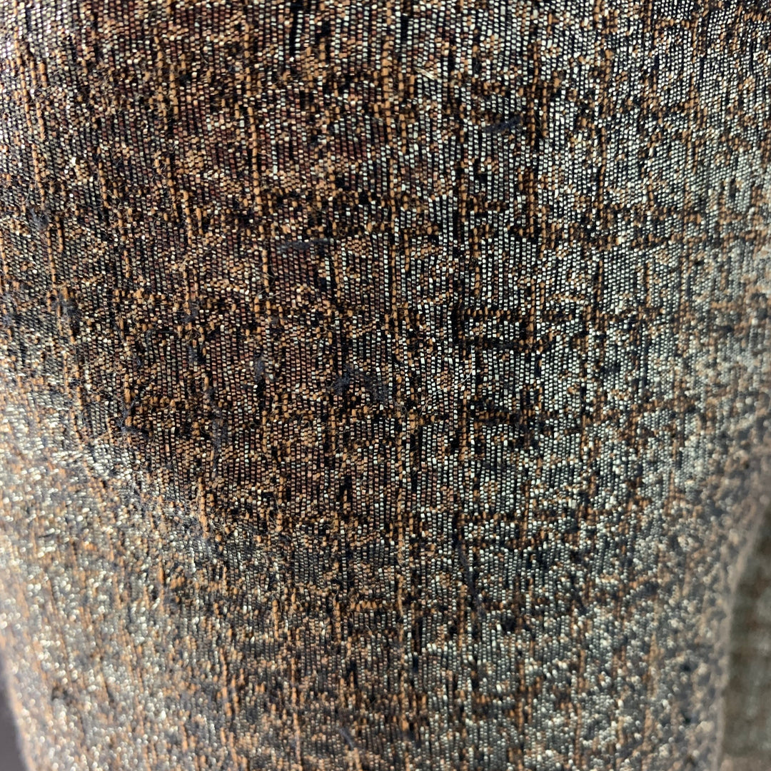 slim fit dress slacks DOROTHEE SCHUMACHER Size XS Gold Black Polyester Wool Metallic Dress P –  Sui Generis Designer Consignment