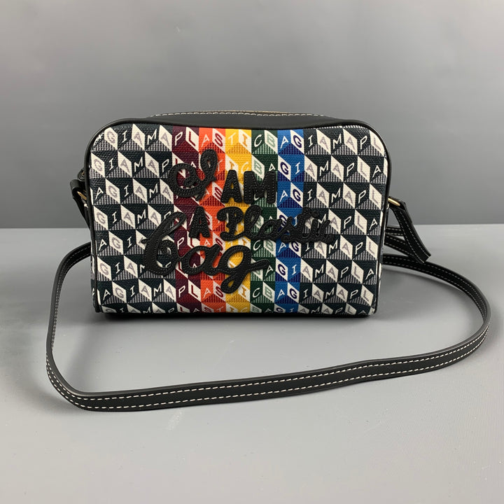ANYA HINDMARCH Grey Multi-Color Cross Body Handbag