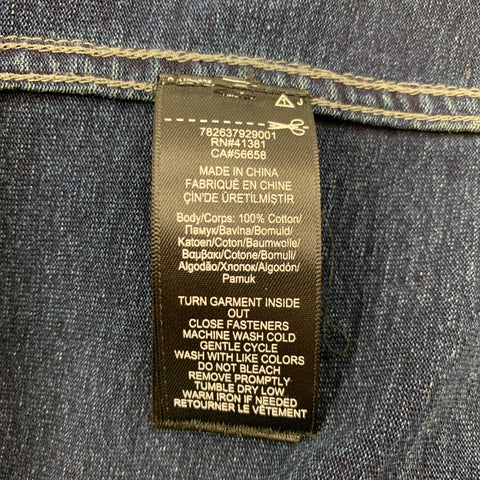 RRL by RALPH LAUREN Size XL Dark Blue Cotton Jacket