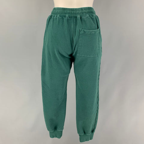 CASABLANCA Pantalón deportivo de algodón con bordado verde Talla XS