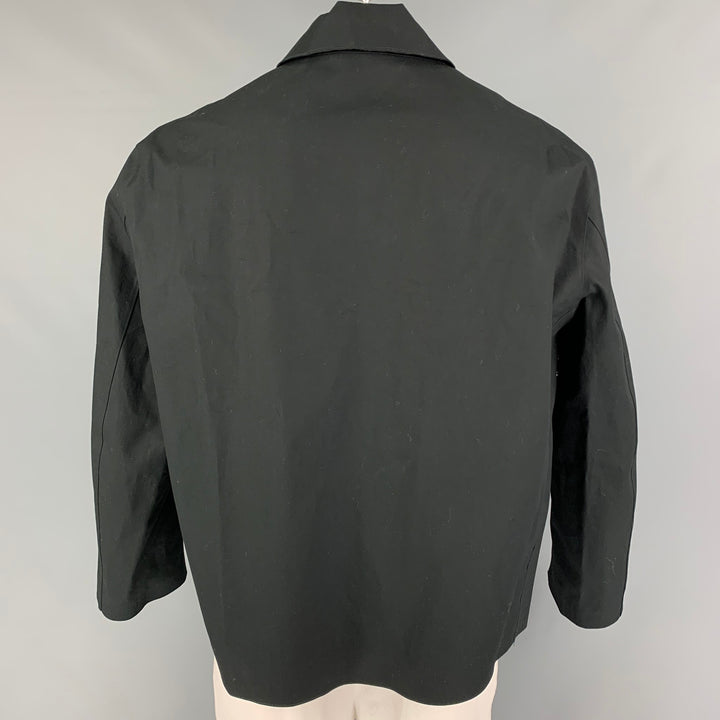 MACKINTOSH x JOHN ELLIOTT Size L Black Grey Tie Dye Bonded Cotton Zip Up Jacket