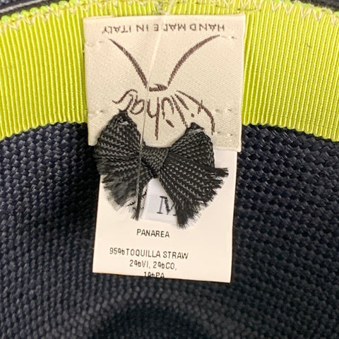 FILUHATS Size M Navy Woven Straw Hats