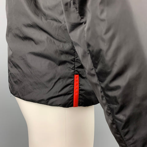 PRADA Taille M Veste zippée en nylon noir