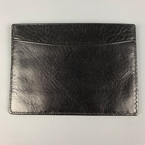 F.A.M Black Leather Card Holder Wallet