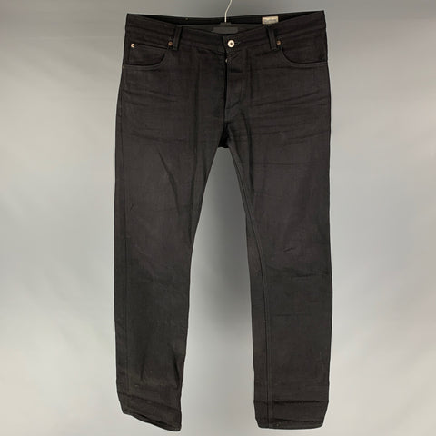 BLUE BLANKET Size 36 Black Cotton Button Fly Jeans