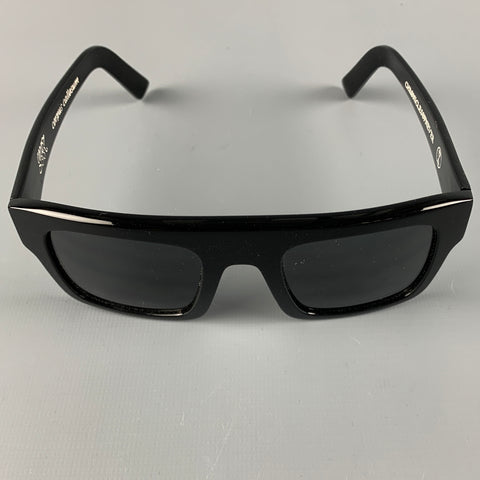 CHRONICLESOFNEVER Black Acetate Sunglasses
