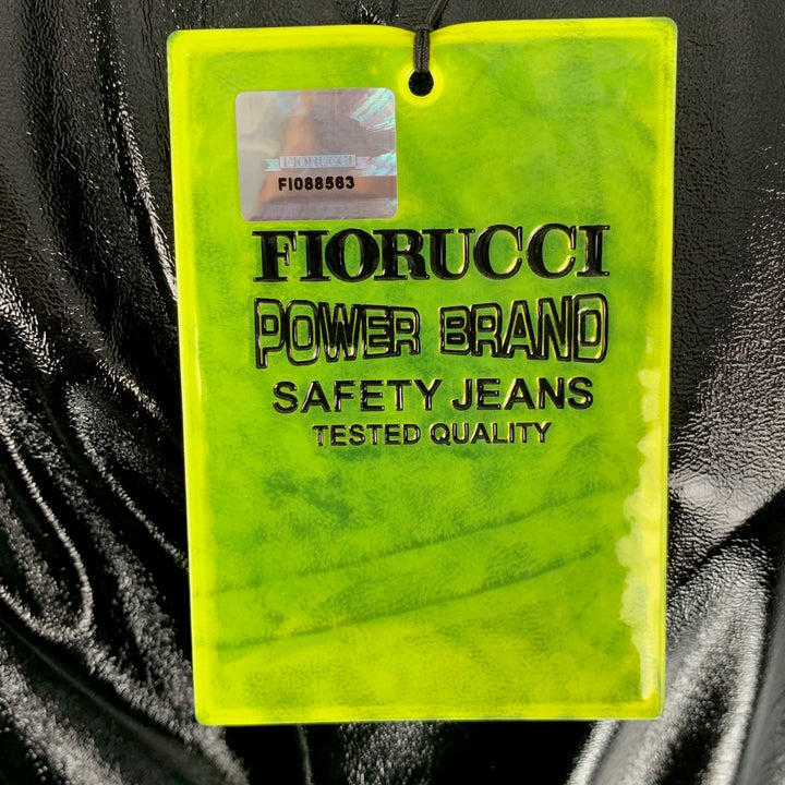 FIORUCCI Talla 29 Pantalones casuales de corte jean de poliuretano / poliéster sólido negro