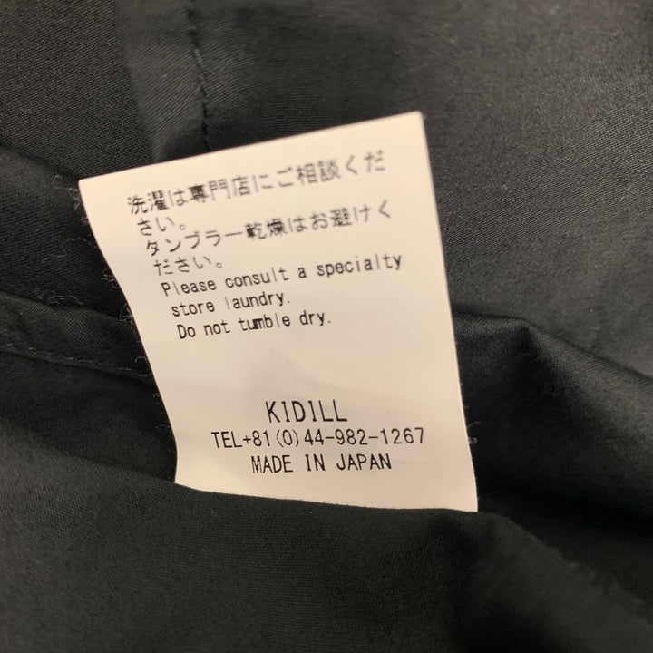 KIDILL Size S Black Cotton Oversized Long Sleeve Shirt