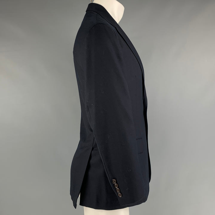 POLO by RALPH LAUREN Size 40 Navy Polyester Single Breasted Sport Coat
