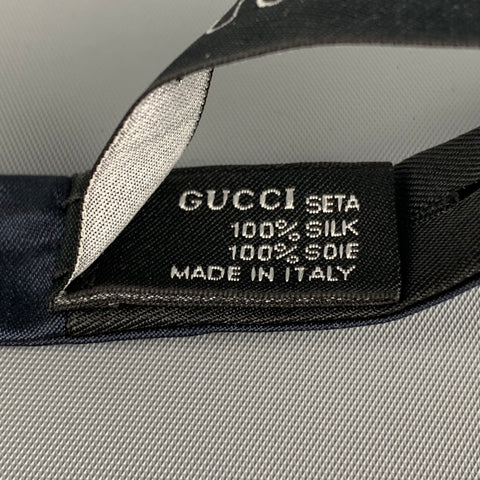 GUCCI Navy Silk Bow Tie
