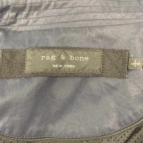 RAG & BONE Size L Navy Cotton Parka Jacket