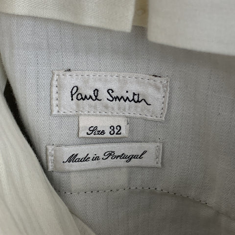PAUL SMITH Size 32 Gray Grid Wool Zip Fly Casual Pants