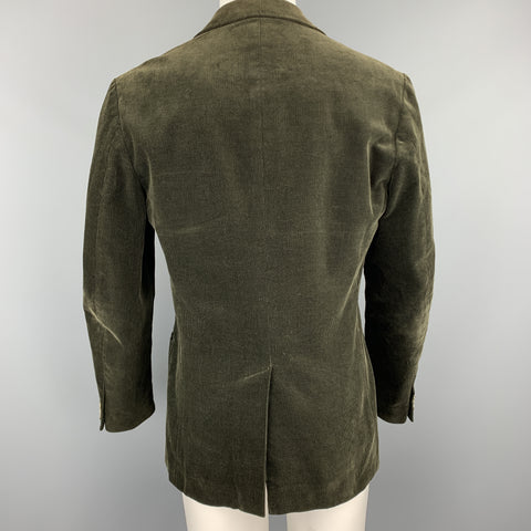 PS by PAUL SMITH Size M Forest Green Corduroy Notch Lapel Sport Coat