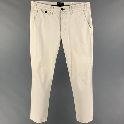 PAUL SMITH Size 30 Stone Cotton Button Fly Casual Pants
