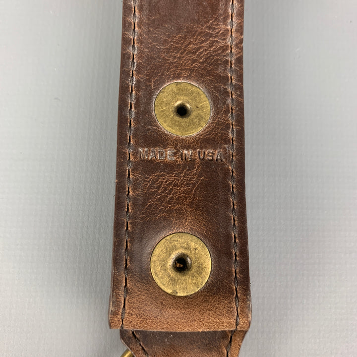 RANCOURT AND COMPANY Brown Leather Key Holder