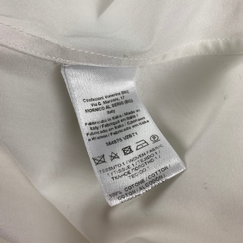 TOMAS MAIER Size S White Cotton Button Down Long Sleeve Shirt