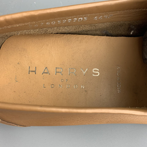 HARRYS OF LONDON Mocassins à enfiler en cuir beige taille 11,5