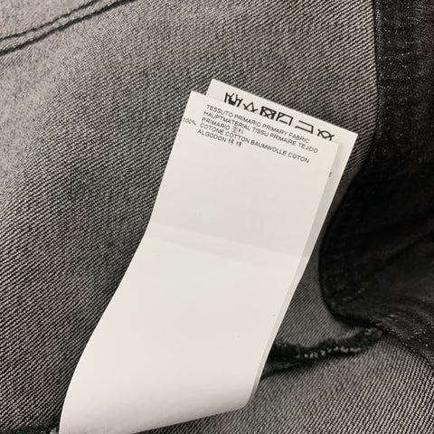 MAISON MARGIELA Size L Charcoal Cotton Trucker Jacket