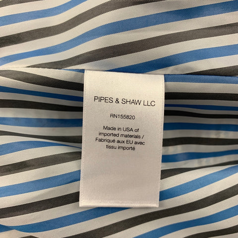 VERONICA BEARD Size 8 Blue Cream Brown Houndstooth Jacket Blazer