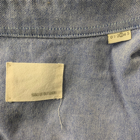BAND OF OUTSIDERS Size M Blue Multicolour Applique Cotton Long Sleeve Shirt