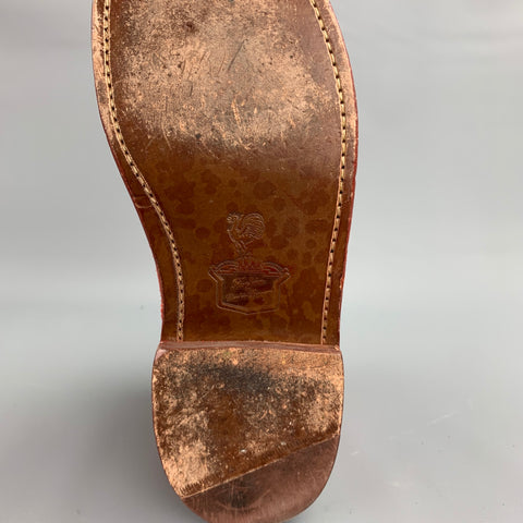 FLORSHEIM by Duckie Brown Size 10 Red Perforated Suede Lace Up Boots