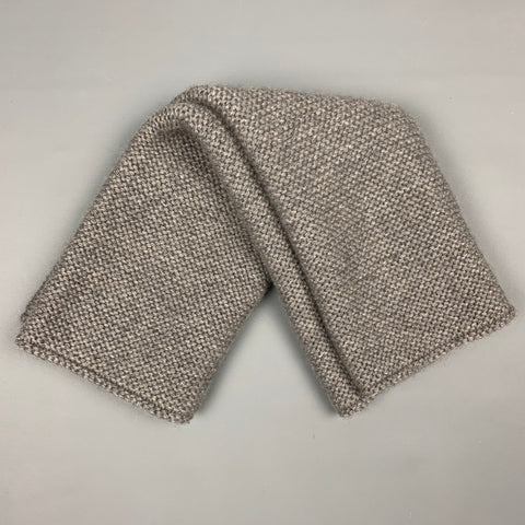 LORO PIANA Grey Knitted Cashmere Eternity Shawl