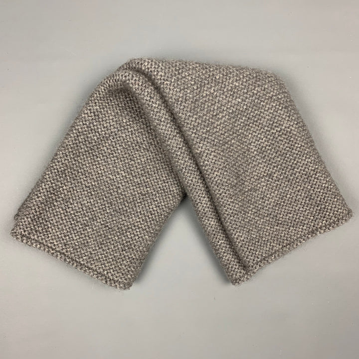 LORO PIANA Châle d'éternité en cachemire tricoté gris